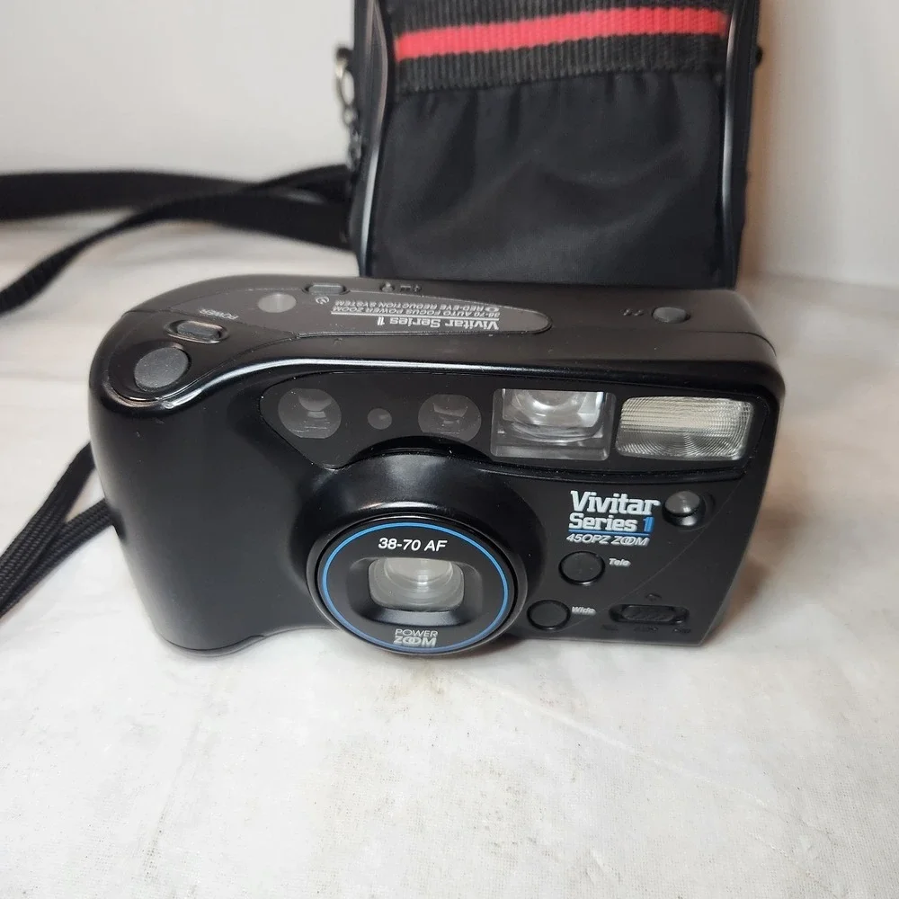 Vivitar Series 1 460PZ, Data Back 38-70 AF Power Zoom Film Camera Untested Parts